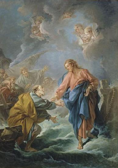 Francois Boucher Saint Peter Attempting to Walk on Water Spain oil painting art